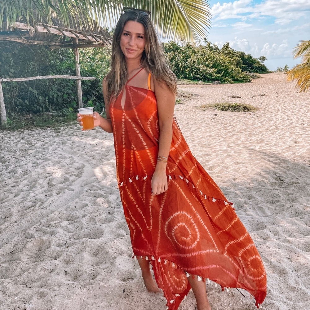 Orange cover up